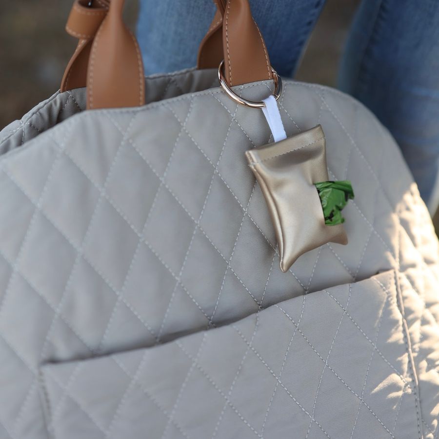 Gold Poop Bag Holder